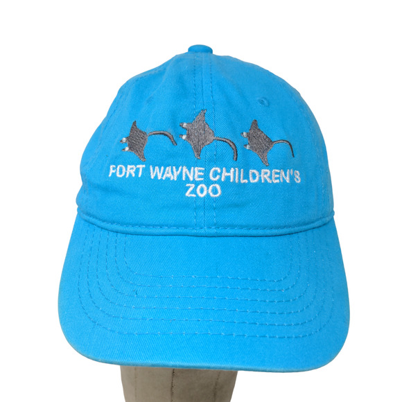 Jacobson Boys Strapback Hat Blue Fort Wayne Children's Zoo Embroidered Logo - Picture 1 of 12